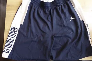 $ 55 NEU Nike Herren L Jordan Georgetown Hoyas Basketball Shorts marineblau Athletik Sport - Bild 1 von 10