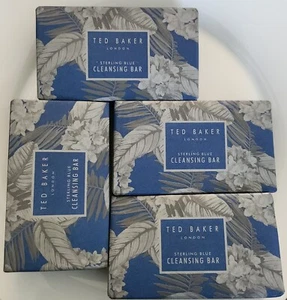 Ted Baker Sterling Blue Cleansing Bar / Soap 4x 150g NEW & SEALED - Picture 1 of 4