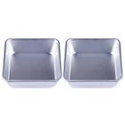 2X 4 Inch Aluminum Alloy Mousse Square Cake Mold Cake Mould Bakeware3820