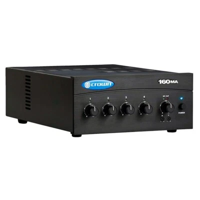 Crown 160MA 4-input 60-Watt Commercial Mixer Amplifier G160MA - Image 1 of 4