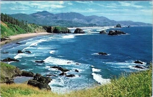 Postal de interés escénico histórico de la costa de Oregón HSC-191 sin publicar - Imagen 1 de 2