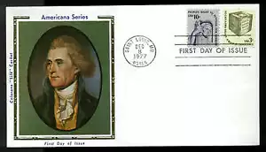 1584 3c AMERICANA FDC SAINT LOUIS, MO COLORANO "SILK" CACHET - Picture 1 of 1