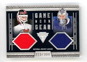 2011-12 PANINI TITANIUM GAME WORN GEAR JERSEY /300 MARTIN BRODEUR JAMES REIMER - Picture 1 of 1