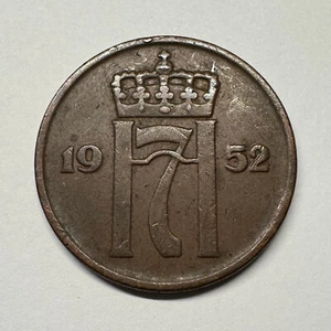 1952 Norway 5 Ore - Beautiful Coin - #B-062 - Picture 1 of 2
