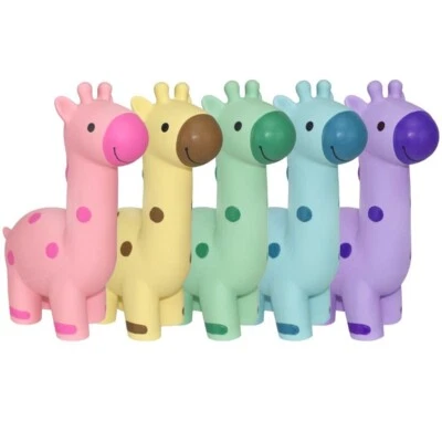 Multipet Assorted Latex Mini Giraffe Squeaking Dog Toy, 5.75 inch * - Image 1 of 2