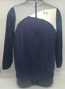 Under Armour Full-Zip All Season Gear Jacket Youth XL Boys Navy Blue Activewear - Picture 1 of 12