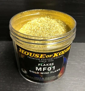 House of Kolor Metal Flake MF01-C01 Gold Dry Mini Flake 6 oz - Picture 1 of 1