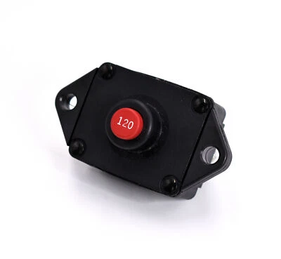 Mechanical Products Series 19 120 Amp Push to Reset Panel Mount Circuit Breaker