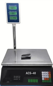 Bilancia Elettronica Digitale da Banco 40KG Asta Display LCD Fronte Retro - Foto 1 di 4
