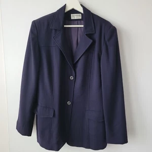 Gianni womens pure wool blazer size 16 two button long sleeve pockets - Picture 1 of 7