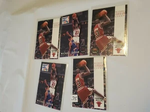 Michael jordan Card Lot Of 5 Invest Here None Are Perfect Skybox & nba hoops '93 - Picture 1 of 7