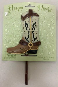 REGAL ART AND GIFT HAPPY HOOKS COWBOY BOOT HOOK  - Bild 1 von 2