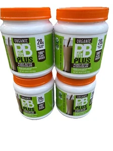 4X PBfit Vegan Organic Peanut Butter & Chocolate Plus Powder 1 Pound BB 11/19/24 - Picture 1 of 1