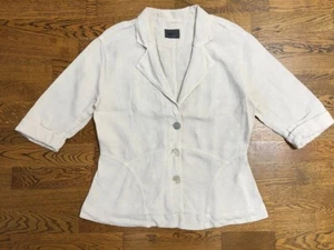 Women's Oska Linen Beige Jacket - Size 2 - Picture 1 of 6