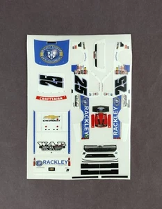 2024 Custom Ty Dillon #25 Rackley Roofing 50th 1/64 Peel & Stick Decals - Bild 1 von 1