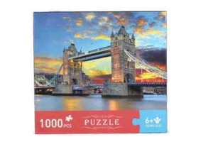 London Tower Bridge 1000 Pieces Cardboard Jigsaw Puzzle Game - Picture 1 of 6