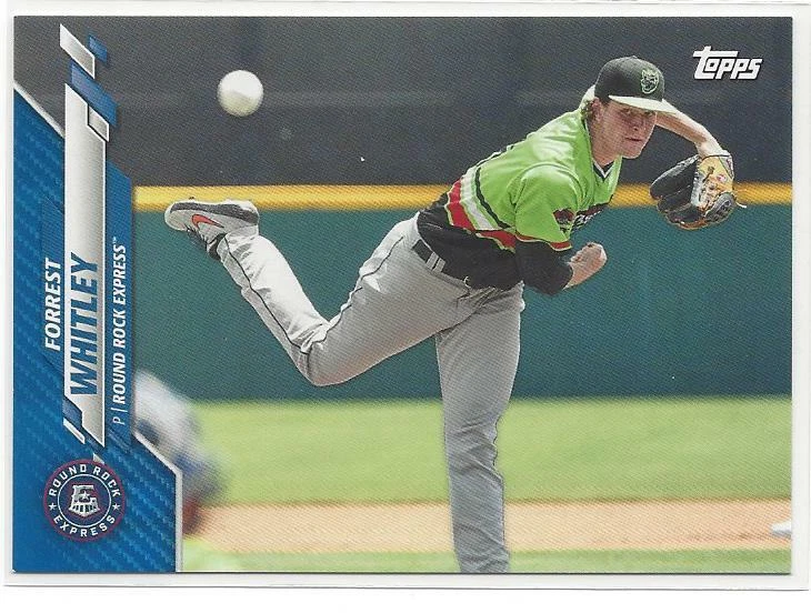 2020 Topps Pro Debut Forrest Whitley Blue Base Parallel PD-84 #/150 Express - Image 1 of 1