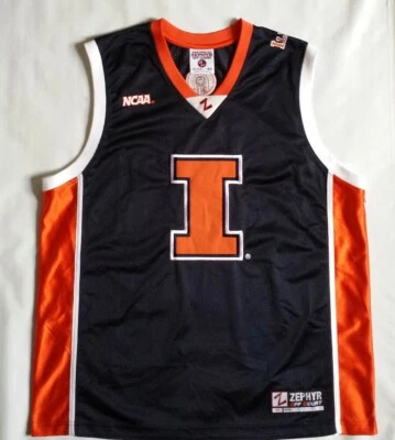 Vintage Zephyr NCAA Fighting illini Off Court Basketball Jersey Size 48 - Image 1 of 4