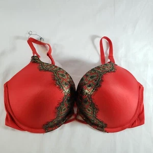 Victoria's Secret 36D Bomben-BH Tauchen rotgold Spitzenauflage - Bild 1 von 5