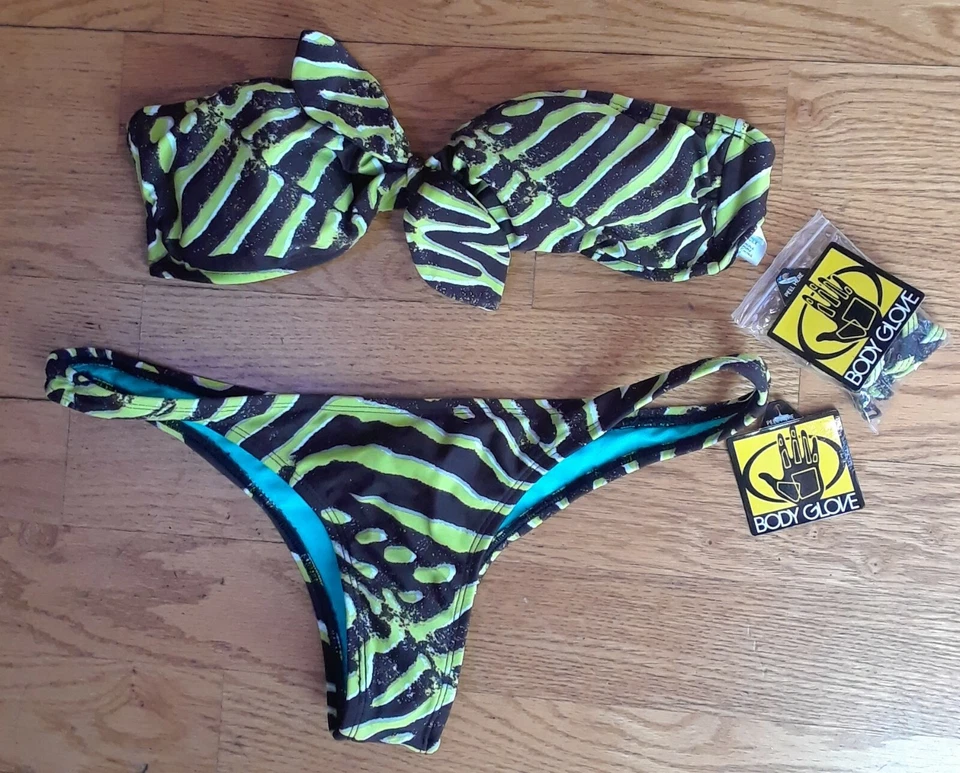 NUEVO CON ETIQUETAS DAMAS TALLA PEQUEÑA CUERPO GUANTE 2 PIEZAS BIKINI TRAJE DE BAÑO ELIGE BONDI/FIJI Foto 1 de 1