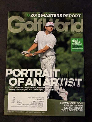 Portada de revista Bubba Watson PGA Golf World firmada autografiada nuevo autógrafo Foto 1 de 2