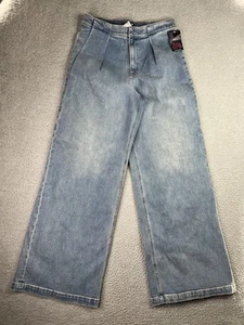 NWT Express Jeans Relaxed Wide Leg Super High Rise Jeans Women's Size 10M/W31 - Picture 1 of 16