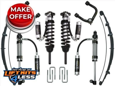 Kit de elevación ICON K53010T 3,5" con UCA tubular para Toyota Tacoma 2005-2015 Foto 1 de 2
