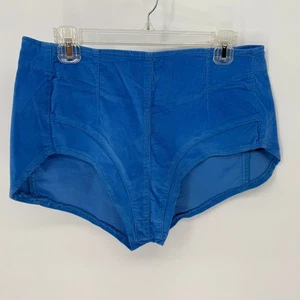 We The Free Corduroy Keep It Brief High Waisted Shorts Blue Size L Zipper Back - Picture 1 of 4