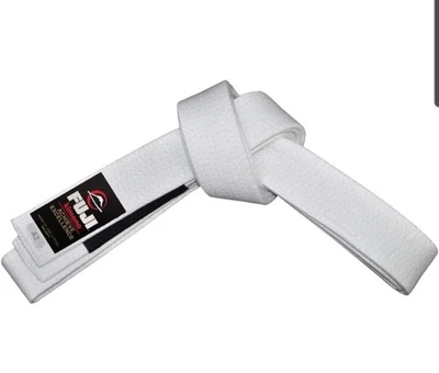 Fuji Legendary Quality Premium Jiu Jitsu Brazilian BJJ Adult Belt A2 White New - Image 1 of 4