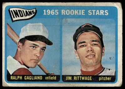 1965 Topps #501 Indians 1965 Rookie Stars (Ralph Gagliano / Jim Rittwage) RS, RC - Image 1 of 2