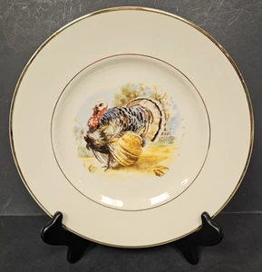 Aberdeen China Turkey Dinner Plate 10" Made In USA Vintage - Picture 1 of 5