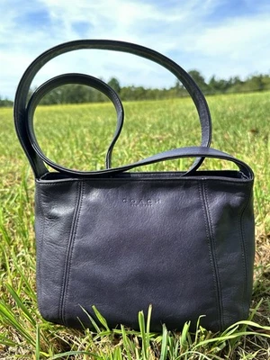 Coach Lexington Purple Leather Zip Style 4186             Made In DR - Изображение 1 из 4