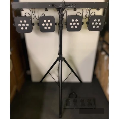LED Par Bar TRI RGB 4 Way Stage Light + 3.4m Tripod - Auto, DMX, Sound-to-light - Image 1 of 4