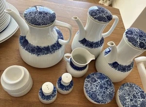 Kaffeeservice Rosenthal Modulation Sinfonie blau weiß für 15 Personen - Bild 1 von 4