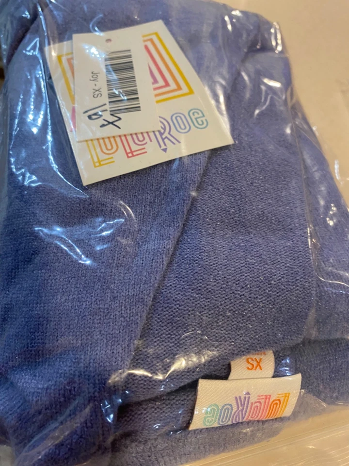 Lularoe "Joy" Periwinkle Blue Vest - Extra-Small - NWT - Image 1 of 1