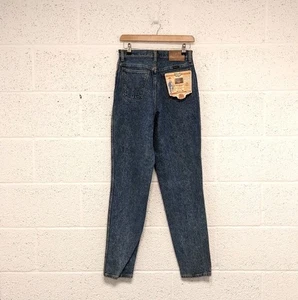 Wrangler Denim Jeans Blue High Waist Vintage Distressed Style - W26 / UK 8 - Picture 1 of 11