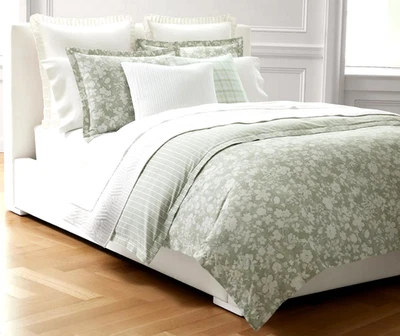 Ralph Lauren Heather Floral Reversible Comforter Set 3 Pc. Queen Green $335 - Image 1 of 4