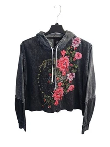 Affliction Live Fast Damen-Hoodie Größe XL bestickt Rosen Freizeitkleidung - Bild 1 von 6
