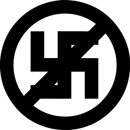 Anti-Nazi symbol - Vinyl Decal Bumper Sticker Laptop Decal Window Stickers - Image 1 of 1