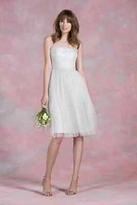 NUEVO Dama de honor/vestido de boda hasta la rodilla de Kelsey Rose (ELLIS), TALLA 18 - Imagen 1 de 1