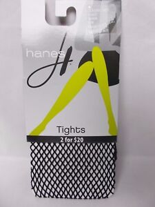 Hanes Women's Classic Net Tights Black Size Small/Medium