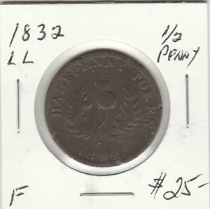 1832 Nova Scotia Half Penny NS-1D1 - Bild 1 von 2