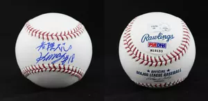 Hisashi Iwakuma FIRMADO ROMLB Baseball Mariners Gráfico de novato PSA/ADN AUTOGRAFIADO - Imagen 1 de 1