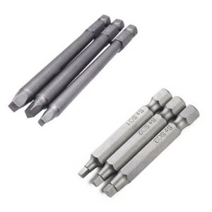 Upgraded Bits Set Square Head Screwdriver Square Screwdriver Bits S2 Steel 3 Pcs - Picture 1 of 13