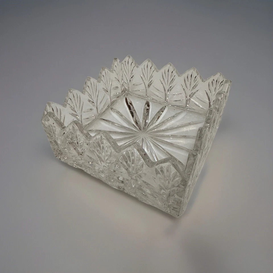 Glass Vanity Tray - Stunning Clarity W/scalloped Edge - Image 1 of 4