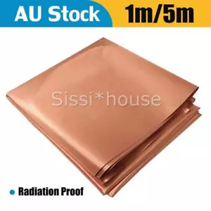 EMF Protection Pure Copper Fabric-Blocking RFID Radiation Singal Wifi EMI EMP - Picture 1 of 12