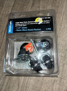 Neuwertige Craft 1-1/4" 32 mm leichte Plattenlager Lenkrollen 4 Stück #334-7929 - Bild 1 von 5