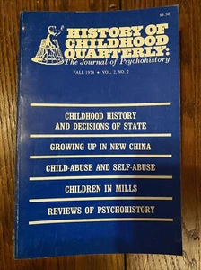 History of Childhood Quarterly  Fall 1974 Vol 2 No 2 -Journal Of Psychohistory - Picture 1 of 1