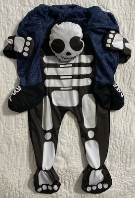 Disfraz de esqueleto a cuestas para niño pequeño - Talla única - Disfraz de Halloween Foto 1 de 4