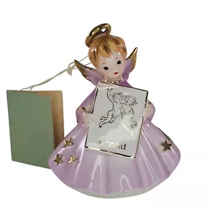 Rare Josef Originals Gemini Angel Zodiac Figurine Horoscope *REPAIRED* - Picture 1 of 13